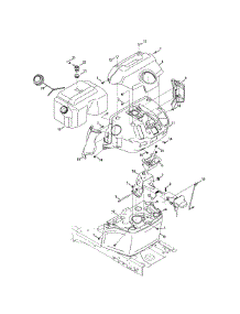 Dash & Fuel Tank parts for Craftsman Garden Tractor 247.204430 / 2015 from AppliancePartsPros.com