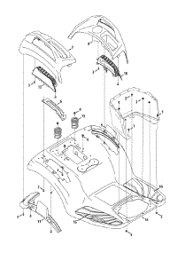 Fenders parts for Craftsman Garden Tractor 247.204450 / 2015 from AppliancePartsPros.com