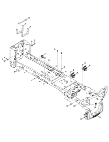 Frame & Bumper parts for Craftsman Garden Tractor 247.204450 / 2015 from AppliancePartsPros.com