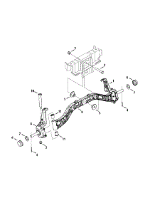 Front Axle parts for Craftsman Garden Tractor 247.204450 / 2015 from AppliancePartsPros.com