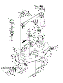 Mower Deck parts for Craftsman Garden Tractor 247.204450 / 2015 from AppliancePartsPros.com