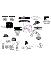 Label Map parts for Craftsman Z-Series 247.204460 / 2014 from AppliancePartsPros.com