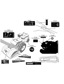 Label Map parts for Craftsman Tiller 247.23000 / 2012 from AppliancePartsPros.com