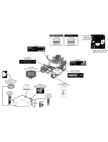 Label Map parts for Craftsman Z-Series 247.25003 / 2012 from AppliancePartsPros.com