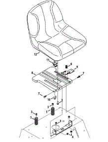 Seat Assembly parts for Craftsman Z-Series 247.25061 / 2014 from AppliancePartsPros.com