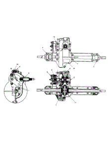 Single Speed Transmission - L.H. parts for Craftsman Lawn Tractor 247.270170 / 1999 from AppliancePartsPros.com