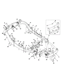 Upper Frame parts for Craftsman Lawn Tractor 247.270170 / 1999 from AppliancePartsPros.com