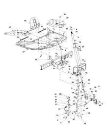 Upper Frame & Steering Assembly parts for Craftsman Lawn Tractor 247.27020 / 2003 from AppliancePartsPros.com