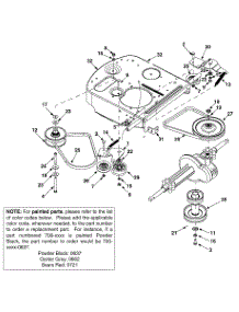 Idler Bracket Assembly parts for Craftsman Lawn Tractor 247.27022 / 2003 from AppliancePartsPros.com