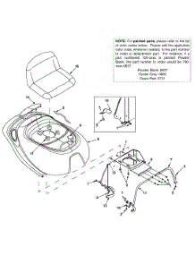 Seat & Hood parts for Craftsman Lawn Tractor 247.27022 / 2003 from AppliancePartsPros.com