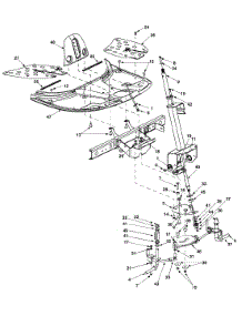 Upper Frame & Steering Assembly parts for Craftsman Lawn Tractor 247.27022 / 2003 from AppliancePartsPros.com