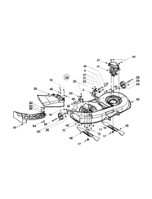 Deck Assembly G 42 Inch parts for Craftsman Lawn Tractor 247.27402 / 1999 from AppliancePartsPros.com