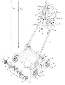 General Assembly parts for Craftsman Dethatchers & Verticutter 247.282820 / 2009 from AppliancePartsPros.com