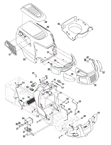 Hood & Dash Assembly parts for Craftsman Lawn Tractor 247.28672 / 2010 from AppliancePartsPros.com