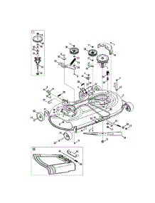 Mower Deck 46-Inch parts for Craftsman Lawn Tractor 247.288800 / 2011 from AppliancePartsPros.com
