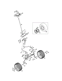 Steering & Axle parts for Craftsman Lawn Tractor 247.288800 / 2011 from AppliancePartsPros.com