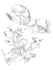 Hood & Grille parts for Craftsman Lawn Tractor 247.288812 / 2012 from AppliancePartsPros.com