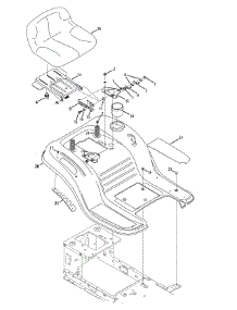 Seat & Fender parts for Craftsman Lawn Tractor 247.288812 / 2012 from AppliancePartsPros.com