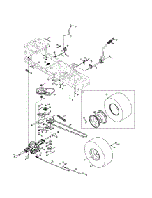 Drive Assembly parts for Craftsman Lawn Tractor 247.288830 / 2011 from AppliancePartsPros.com