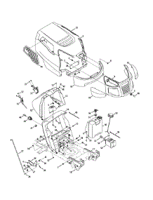 Hood & Grille parts for Craftsman Lawn Tractor 247.288830 / 2011 from AppliancePartsPros.com