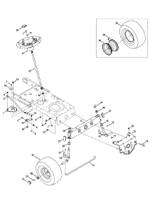 Front Steering parts for Craftsman Lawn Tractor 247.288831 / 2012 from AppliancePartsPros.com