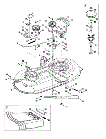 Mower Deck parts for Craftsman Lawn Tractor 247.288831 / 2012 from AppliancePartsPros.com