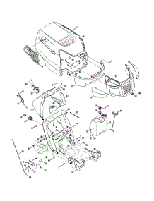 Dash, Hood & Grille parts for Craftsman Lawn Tractor 247.288841 / 2011 from AppliancePartsPros.com