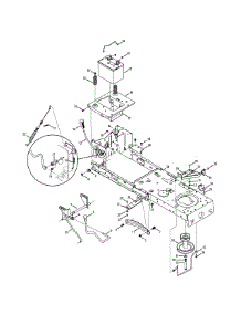 Frame & Pto parts for Craftsman Lawn Tractor 247.288841 / 2011 from AppliancePartsPros.com