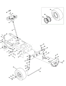 Front Axle parts for Craftsman Lawn Tractor 247.288842 / 2012 from AppliancePartsPros.com