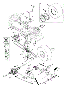 Transmission Drive Assembly parts for Craftsman Lawn Tractor 247.288842 / 2012 from AppliancePartsPros.com