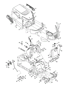 Hood & Grille parts for Craftsman Lawn Tractor 247.288843 / 2013 from AppliancePartsPros.com