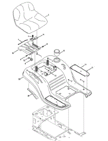 Seat & Fender parts for Craftsman Lawn Tractor 247.288843 / 2013 from AppliancePartsPros.com