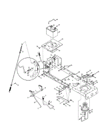Frame & Pto parts for Craftsman Lawn Tractor 247.288851 / 2011 from AppliancePartsPros.com