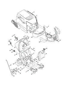 Hood & Grille parts for Craftsman Lawn Tractor 247.288851 / 2011 from AppliancePartsPros.com