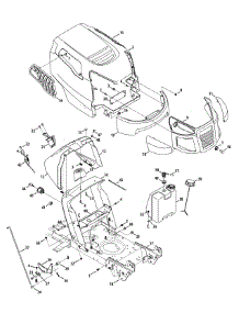 Hood & Grille parts for Craftsman Lawn Tractor 247.288852 / 2012 from AppliancePartsPros.com