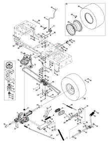 Transmission Drive Assembly parts for Craftsman Lawn Tractor 247.288852 / 2012 from AppliancePartsPros.com
