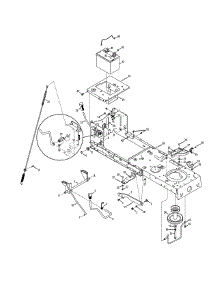 Frame, Battery & Pto parts for Craftsman Lawn Tractor 247.288860 / 2011 from AppliancePartsPros.com