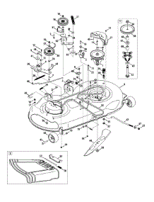 Mower Deck 46-Inch parts for Craftsman Lawn Tractor 247.288861 / 2012 from AppliancePartsPros.com