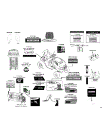 Label Map parts for Craftsman Lawn Tractor 247.288870 / 2013 from AppliancePartsPros.com