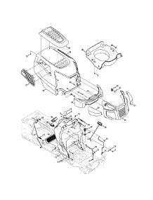 Hood & Dash parts for Craftsman Lawn Tractor 247.288881 / 2011 from AppliancePartsPros.com