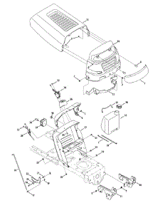 Hood & Dash Assembly parts for Craftsman Lawn Tractor 247.289010 / 2010 from AppliancePartsPros.com