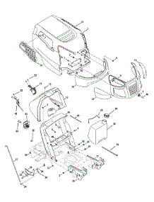 Dash, Hood & Grille parts for Craftsman Lawn Tractor 247.289020 / 2010 from AppliancePartsPros.com