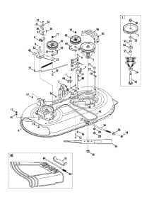 Mower Deck 42-Inch parts for Craftsman Lawn Tractor 247.289020 / 2010 from AppliancePartsPros.com