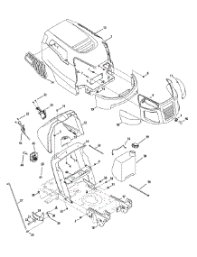 Dash, Hood & Grille parts for Craftsman Lawn Tractor 247.289040 / 2010 from AppliancePartsPros.com