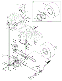 Drive & Rear Wheels parts for Craftsman Lawn Tractor 247.289050 / 2010 from AppliancePartsPros.com