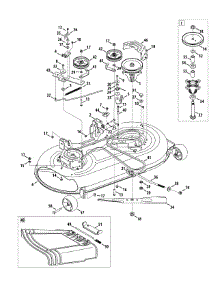 Mower Deck 42-Inch parts for Craftsman Lawn Tractor 247.289050 / 2010 from AppliancePartsPros.com