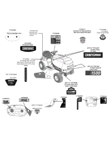 Label Map parts for Craftsman Lawn Tractor 247.289110 / 2010 from AppliancePartsPros.com