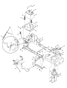 Frame, Battery & Pto parts for Craftsman Lawn Tractor 247.289190 / 2010 from AppliancePartsPros.com