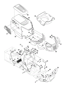 Hood & Dash Assembly parts for Craftsman Lawn Tractor 247.289800 / 2010 from AppliancePartsPros.com