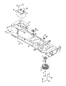 Frame, Battery & Pto parts for Craftsman Lawn Tractor 247.289810 / 2010 from AppliancePartsPros.com